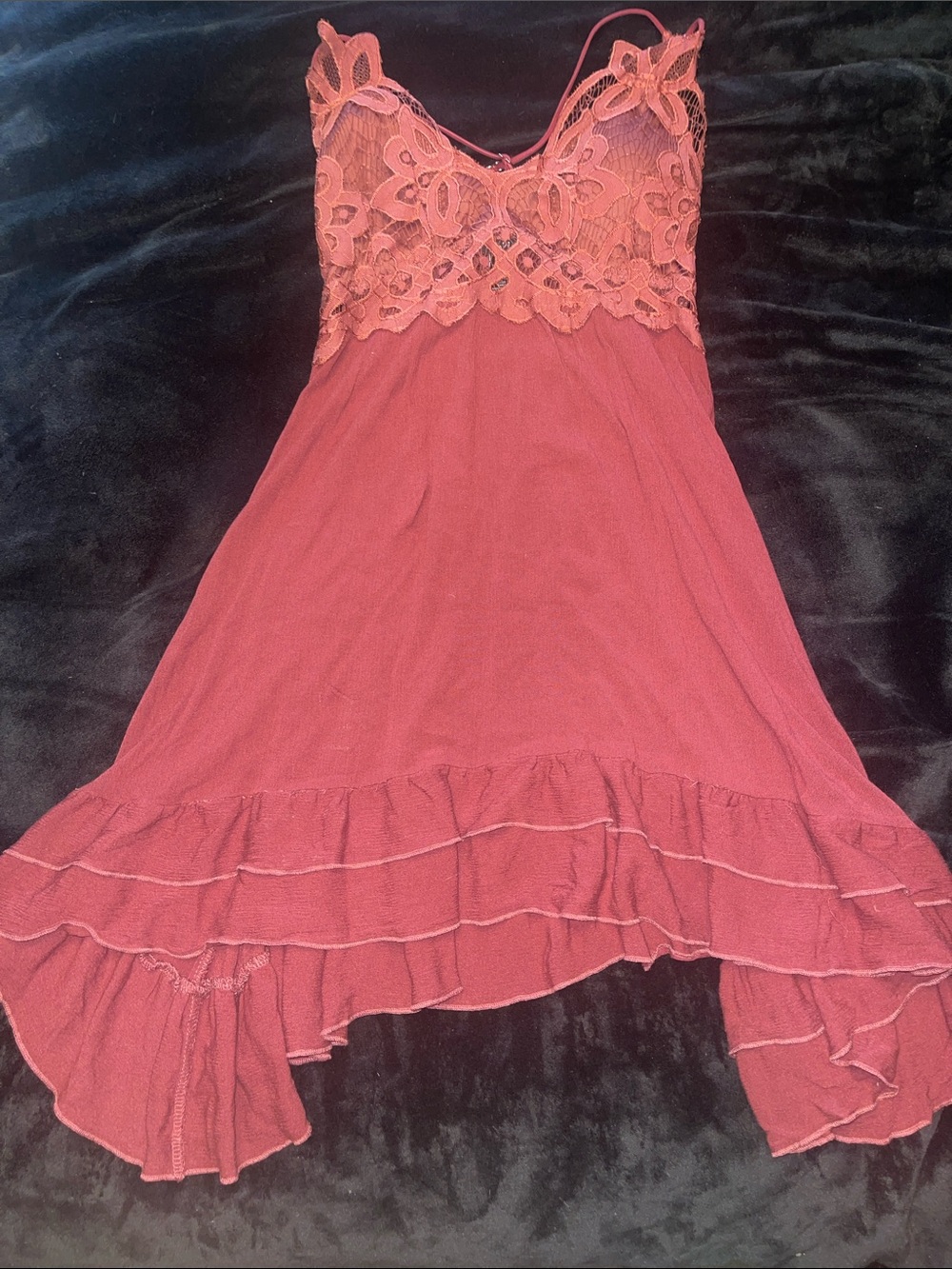 Rue21 Lace-Top Ruffle Dress
